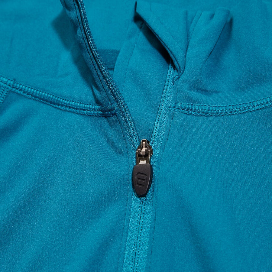 womens 247 half zip maternity long sleeve tech tee - turquoise berghaus