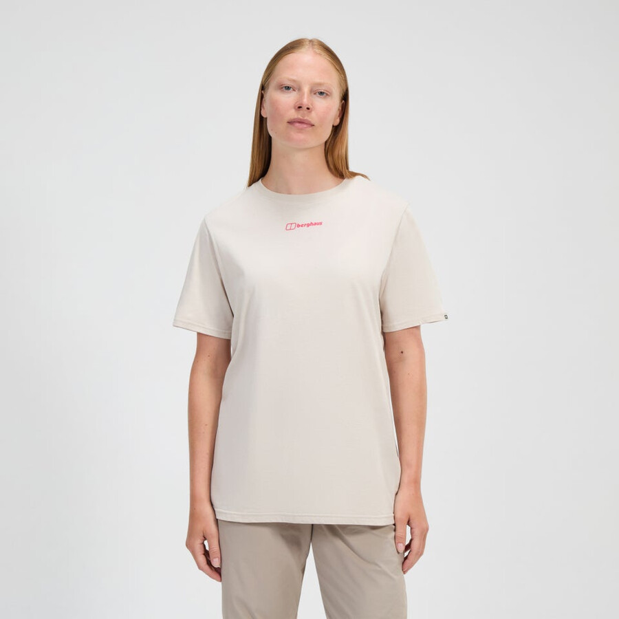 womens mount botany short sleeve tee - grey berghaus