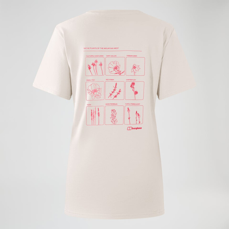 womens mount botany short sleeve tee - grey berghaus