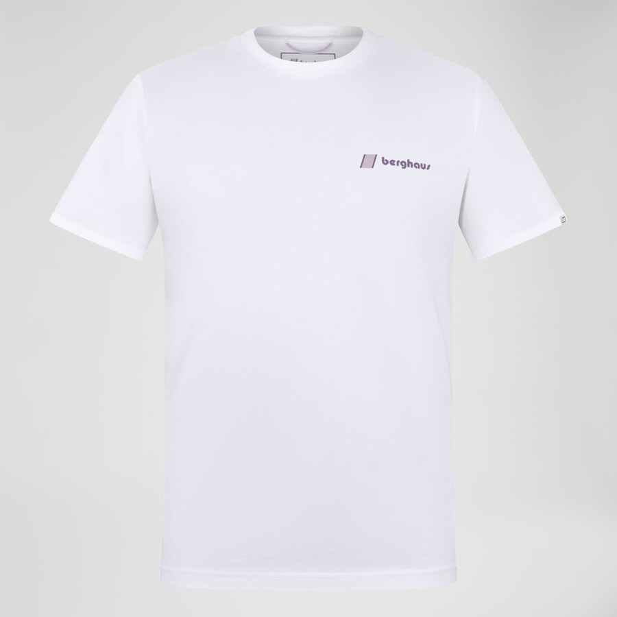 unisex sunned peak short sleeve tee - white berghaus