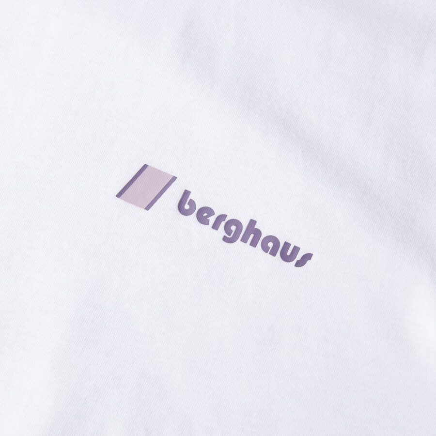 unisex sunned peak short sleeve tee - white berghaus