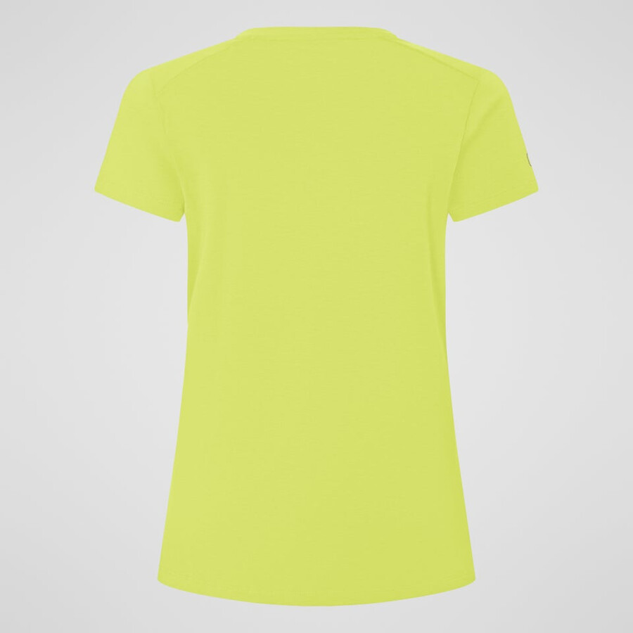 womens delta short sleeves tech tee - yellow berghaus