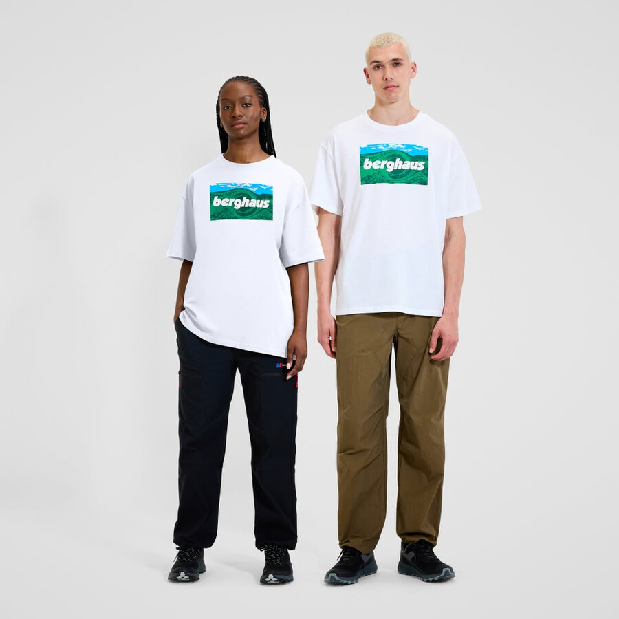 unisex twisted skies tee - white berghaus