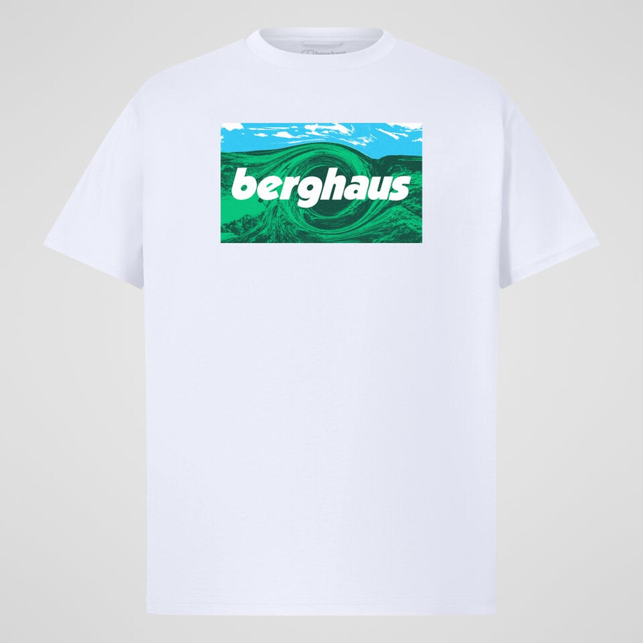 unisex twisted skies tee - white berghaus