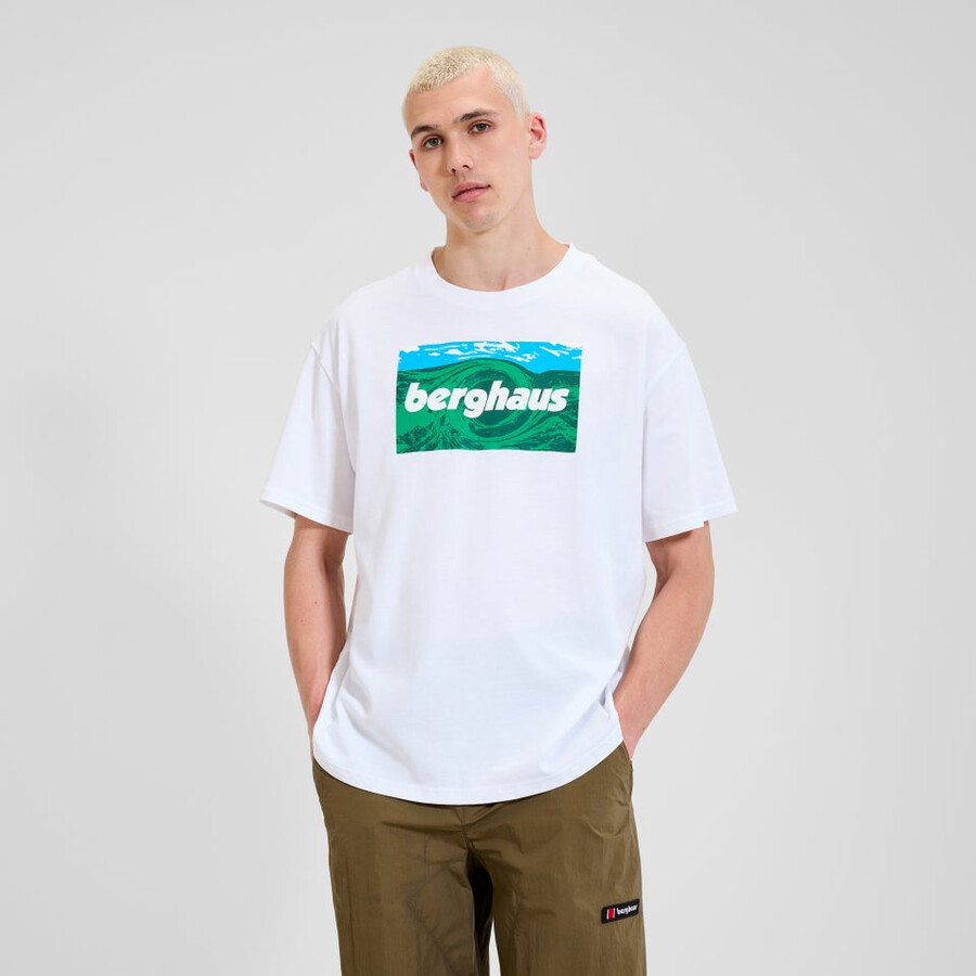 unisex twisted skies tee - white berghaus