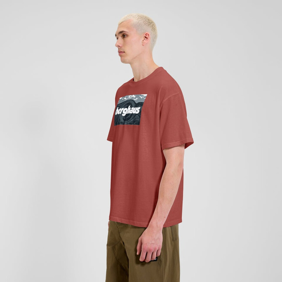 unisex twisted skies tee - orange berghaus