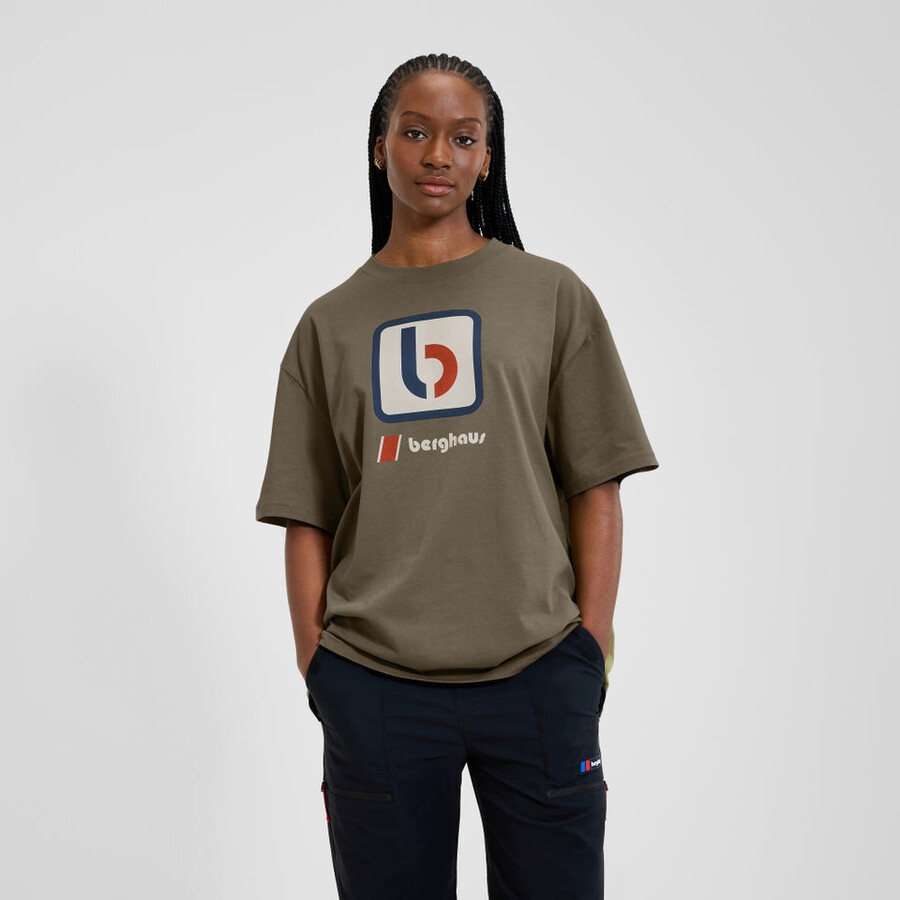 unisex the b tee - brown berghaus