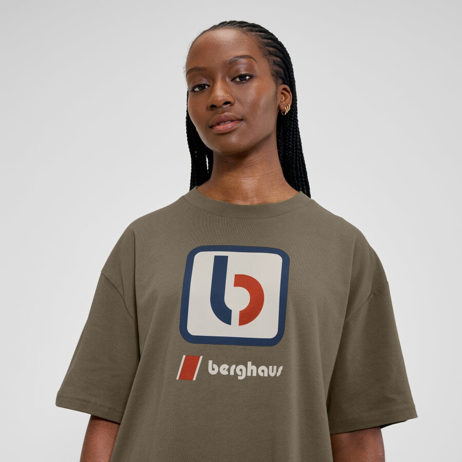 unisex the b tee - brown berghaus