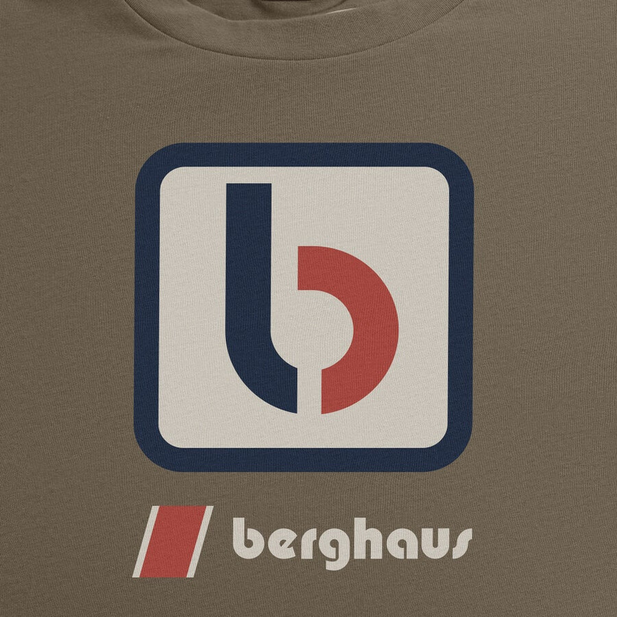 unisex the b tee - brown berghaus