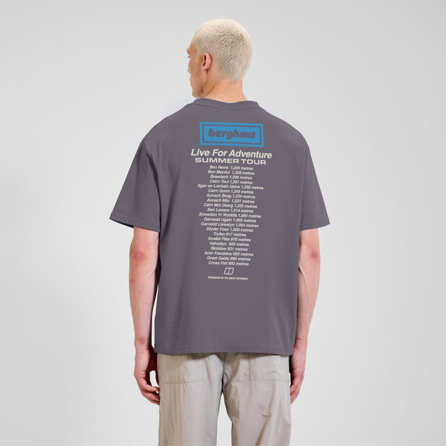 unisex adventure tour tee - purple berghaus