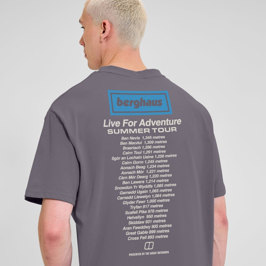 unisex adventure tour tee - purple berghaus