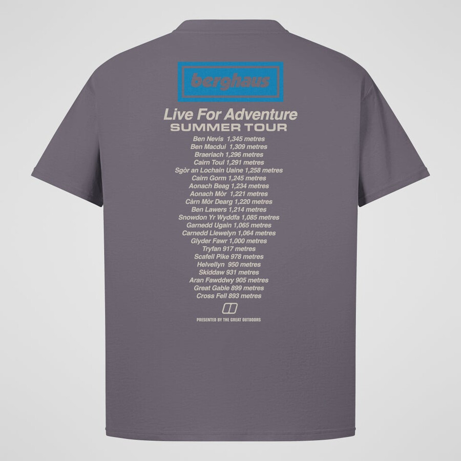 unisex adventure tour tee - purple berghaus