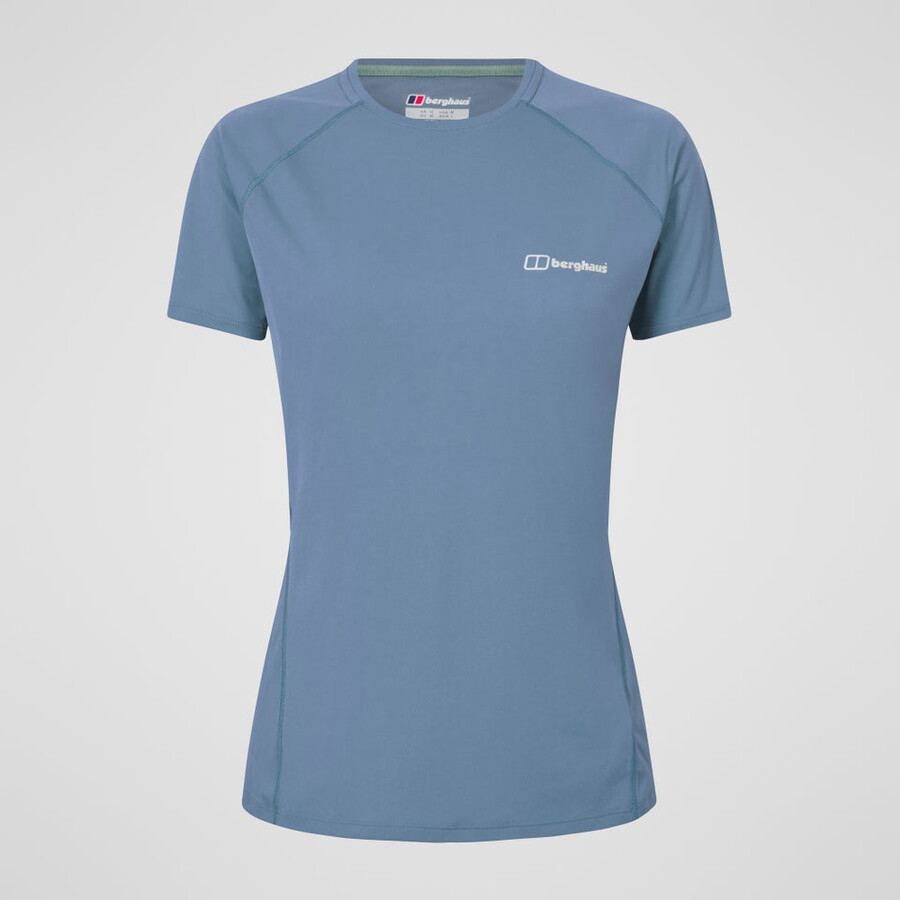 womens demleby tech tee - blue berghaus