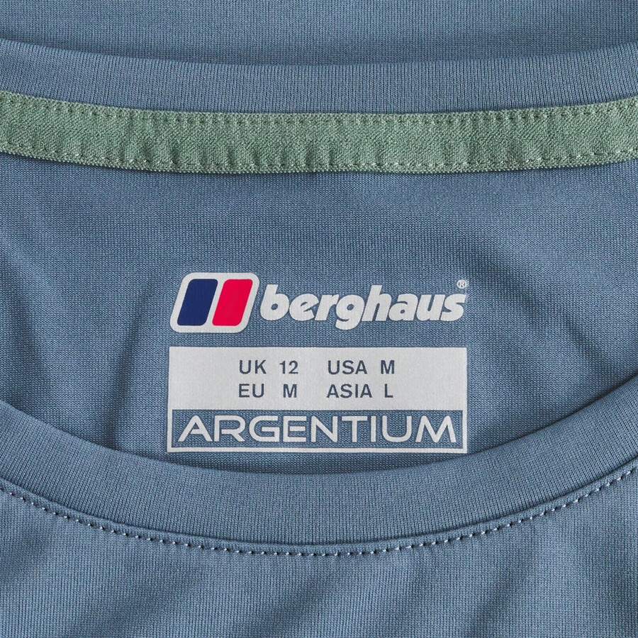 womens demleby tech tee - blue berghaus