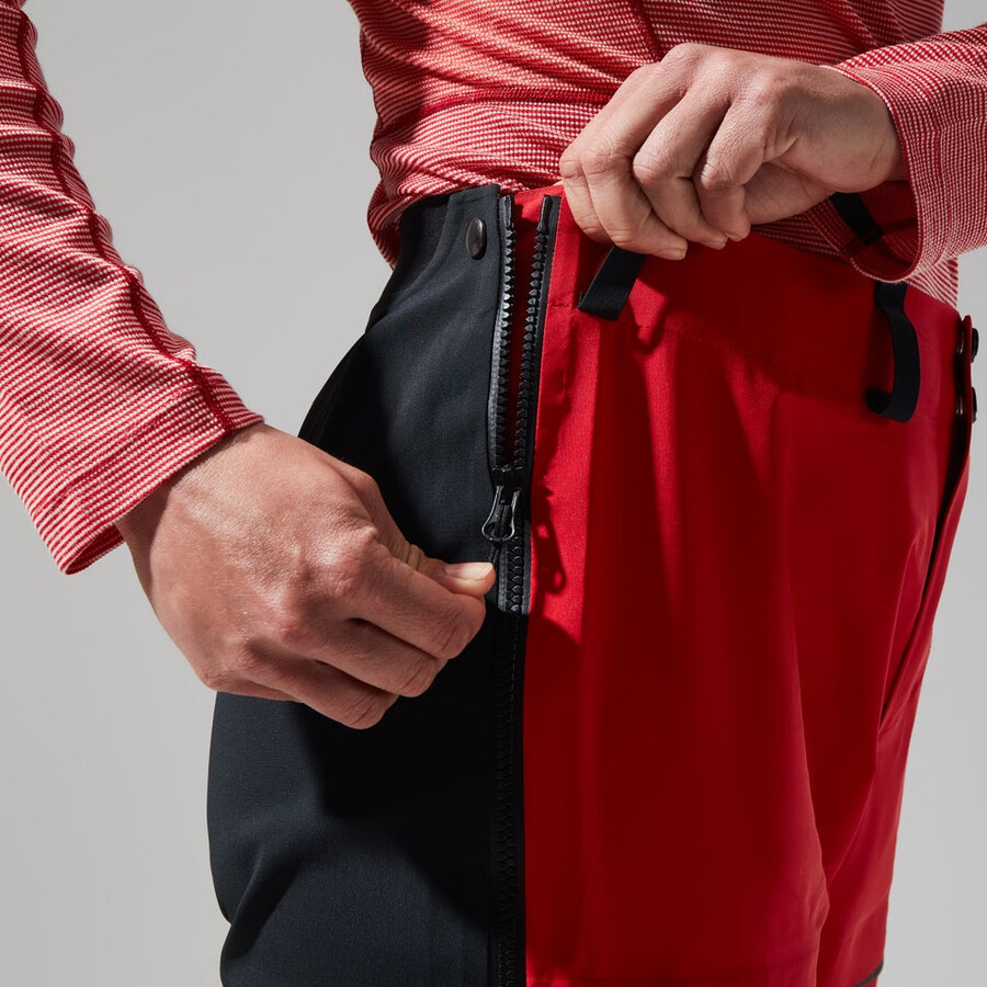 womens mtn guide gore-tex pro pant - redblack berghaus