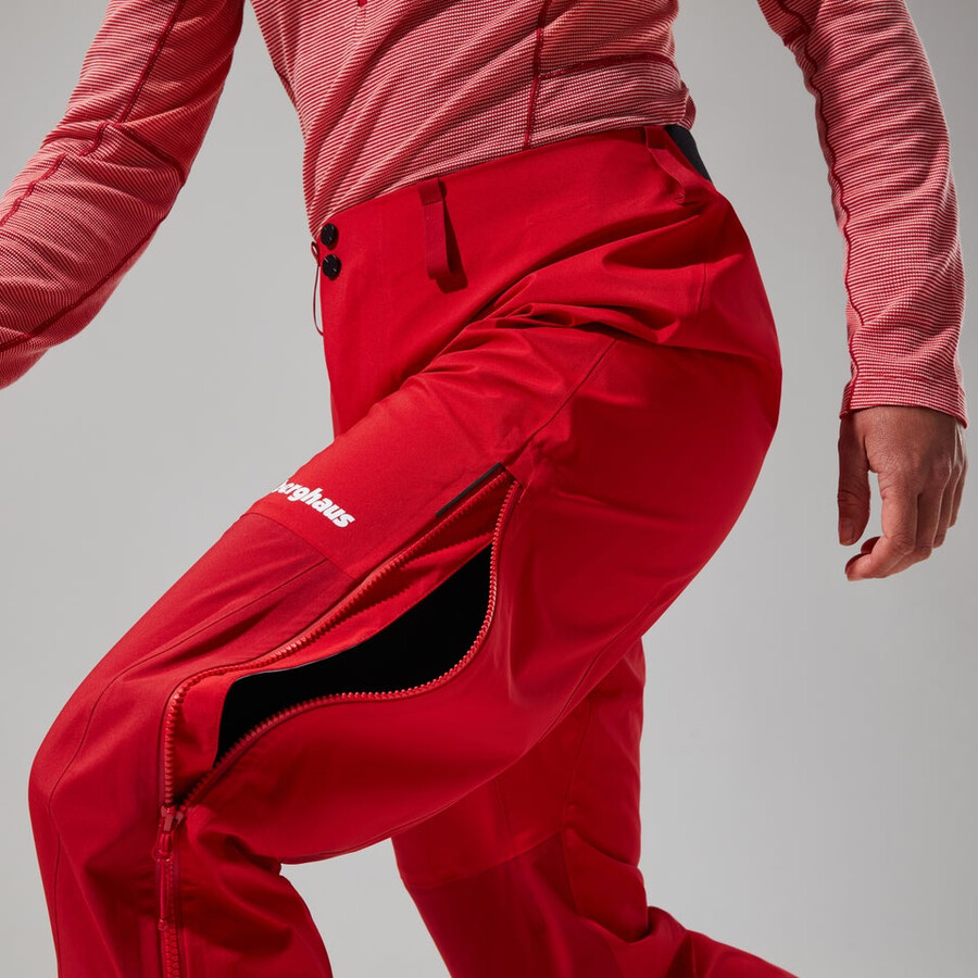 womens mtn seeker gore-tex pant - red berghaus