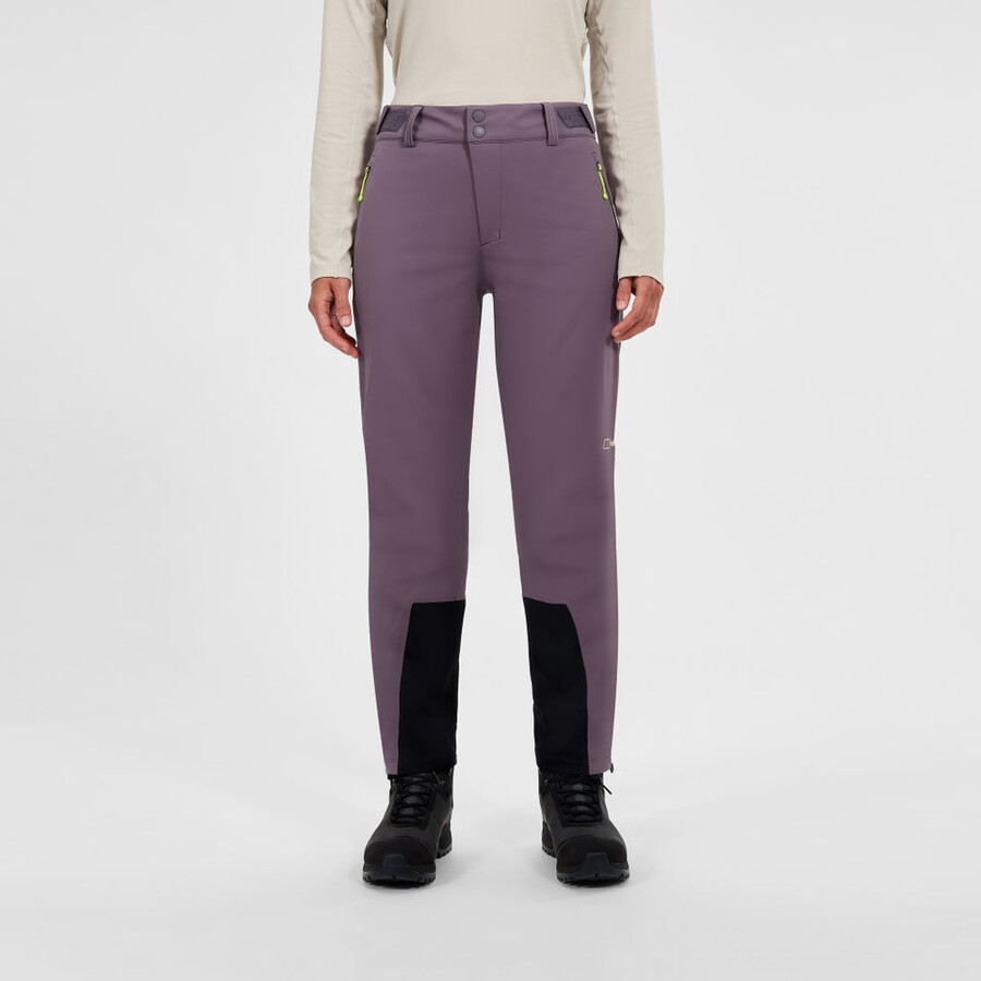 womens ridge-roamer softshell pant - purple berghaus
