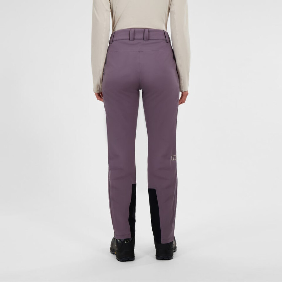 womens ridge-roamer softshell pant - purple berghaus