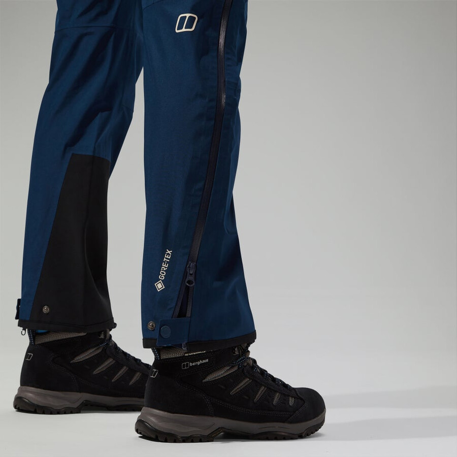 womens ridge-seeker gore-tex waterproof pant - blue berghaus