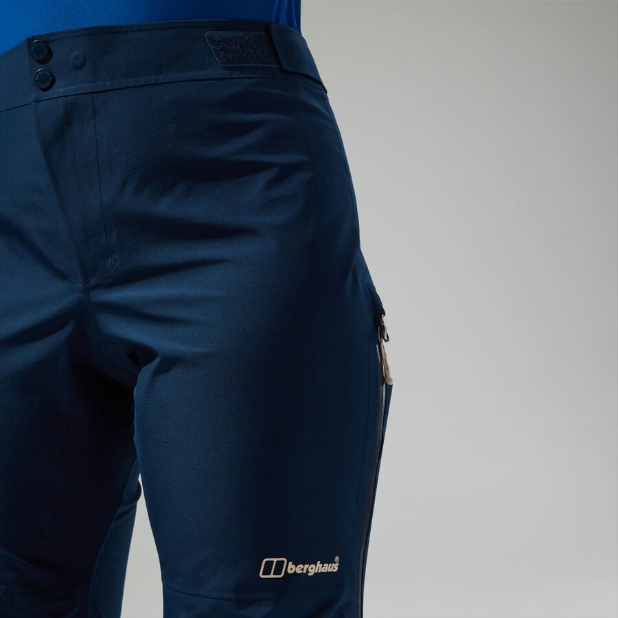 womens ridge-seeker gore-tex waterproof pant - blue berghaus