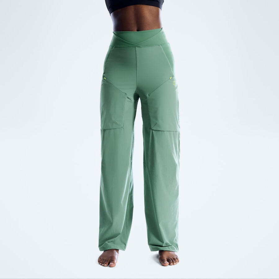 womens farren trousers - green berghaus
