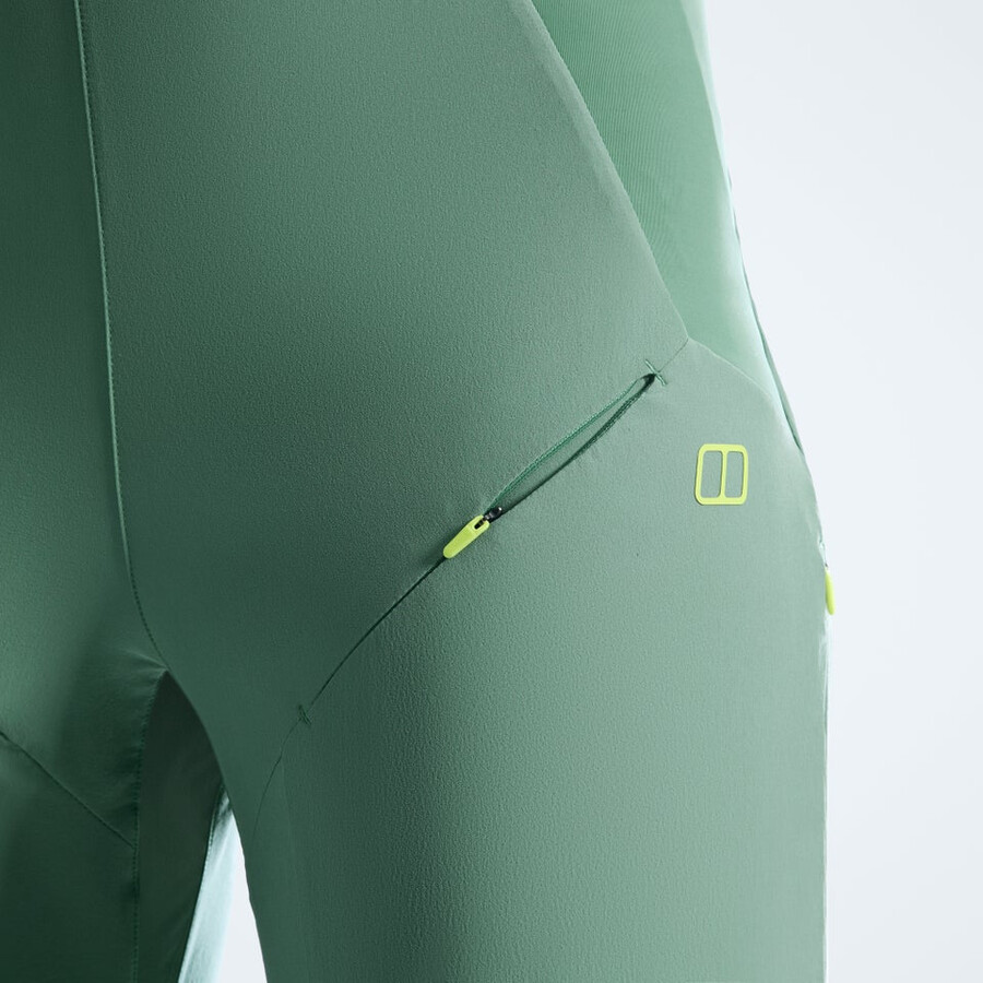 womens farren trousers - green berghaus