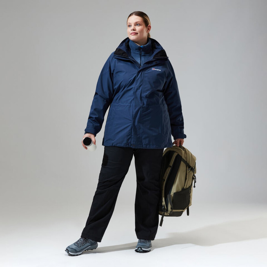 womens glissade gore-tex interactive jacket - dark blue berghaus