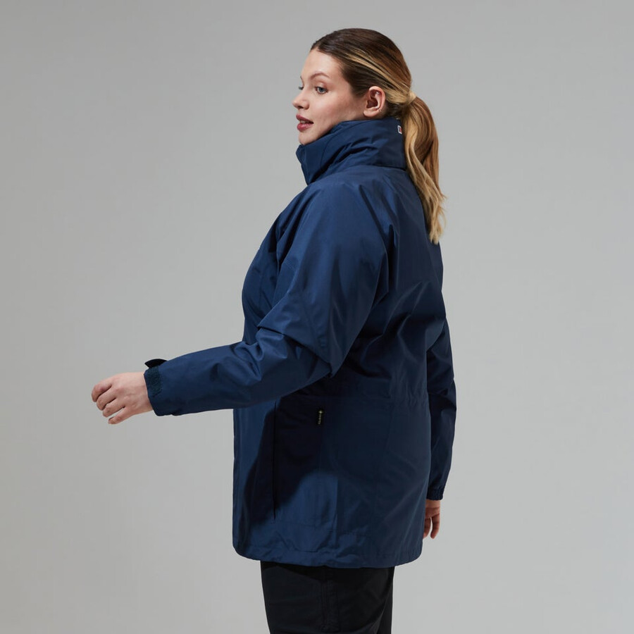 womens glissade gore-tex interactive jacket - dark blue berghaus