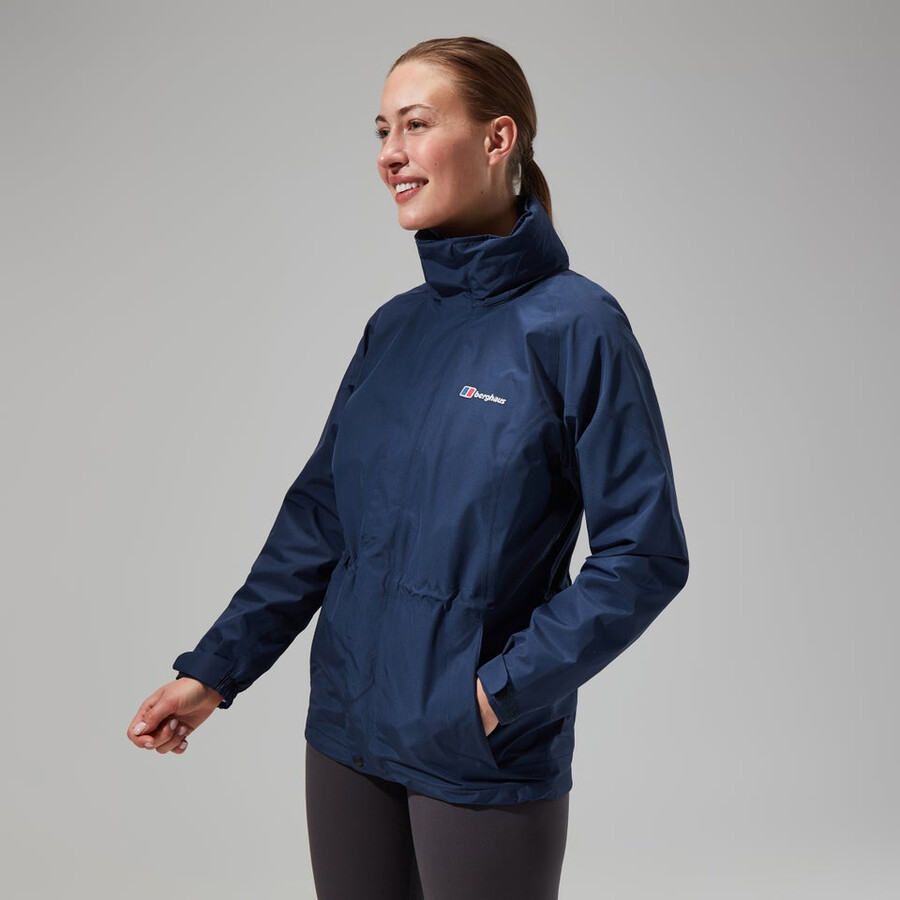womens glissade gore-tex interactive jacket - dark blue berghaus