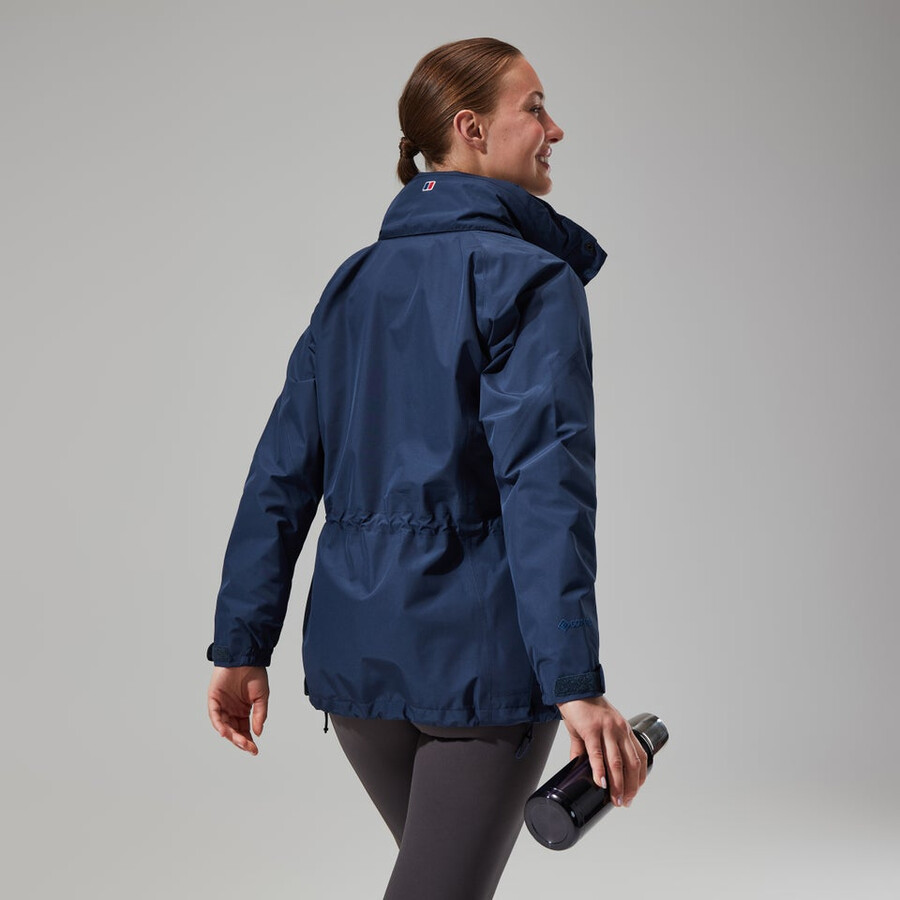 womens glissade gore-tex interactive jacket - dark blue berghaus