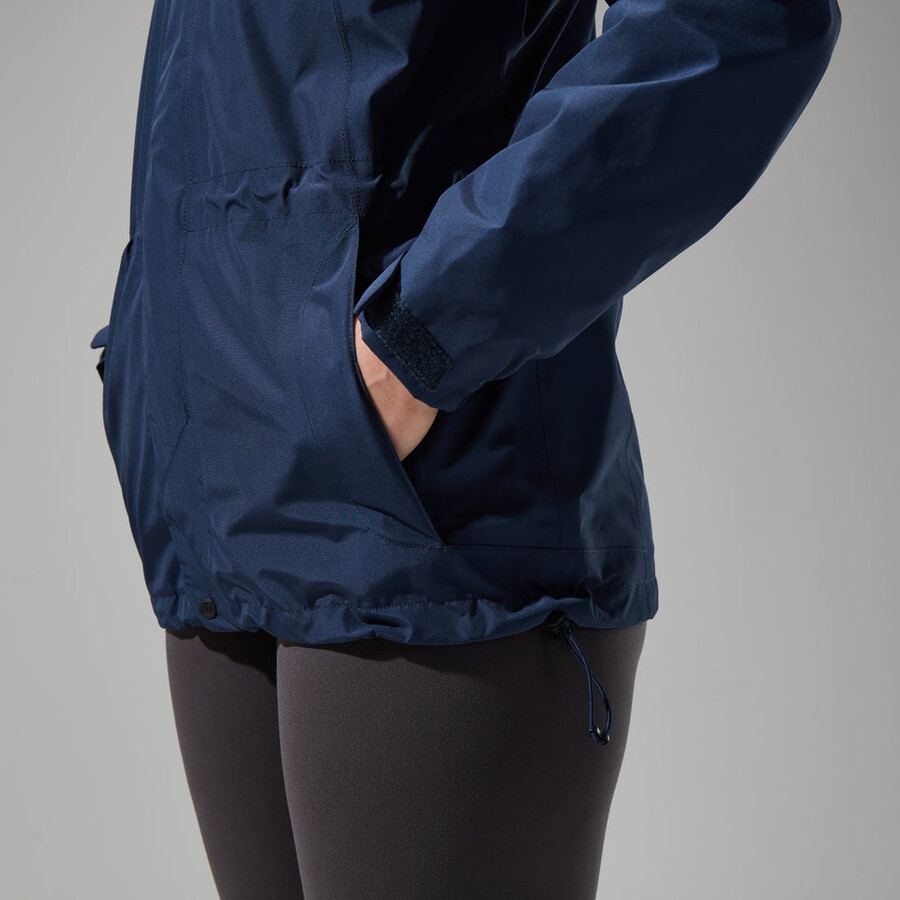 womens glissade gore-tex interactive jacket - dark blue berghaus