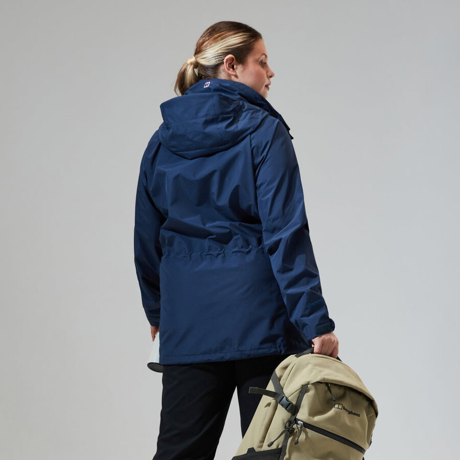 womens glissade gore-tex interactive jacket - dark blue berghaus
