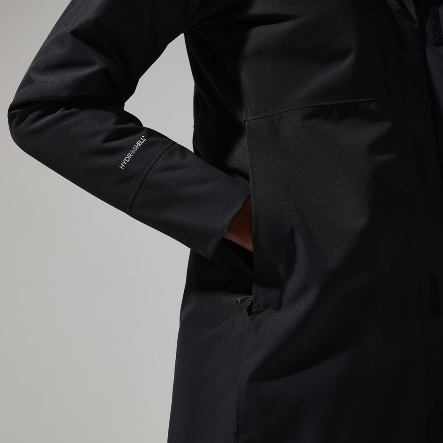 womens hinderwick hydroshell jacket - black berghaus