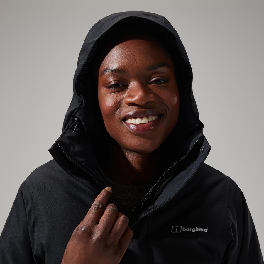 womens hinderwick hydroshell jacket - black berghaus