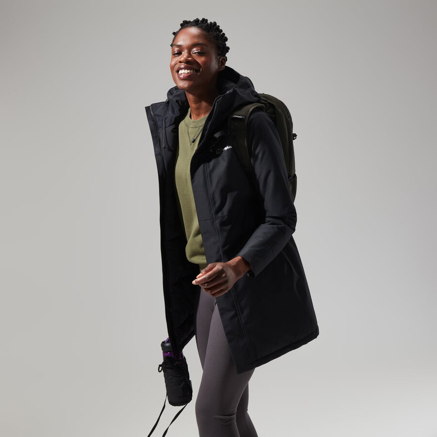 womens hinderwick hydroshell jacket - black berghaus