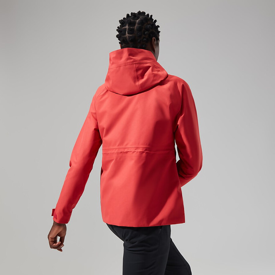 womens highraise gore-tex jacket - red berghaus