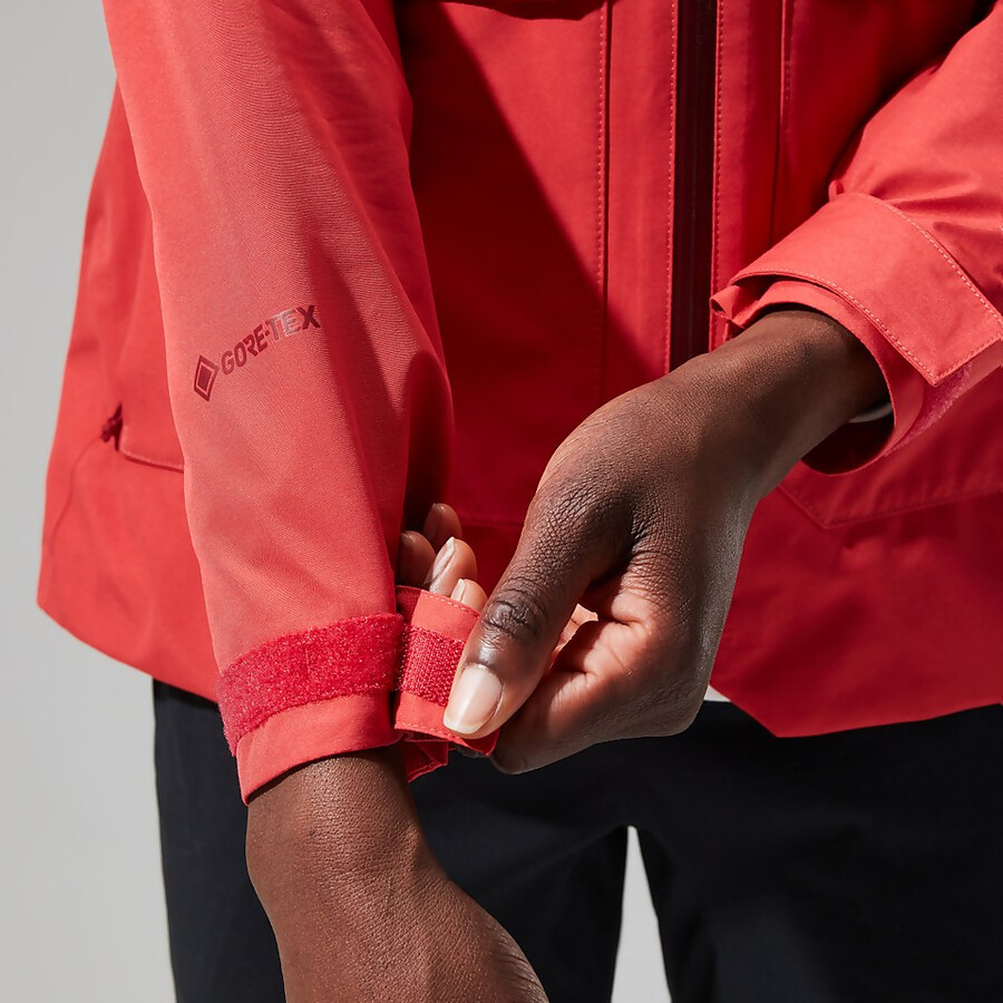 womens highraise gore-tex jacket - red berghaus