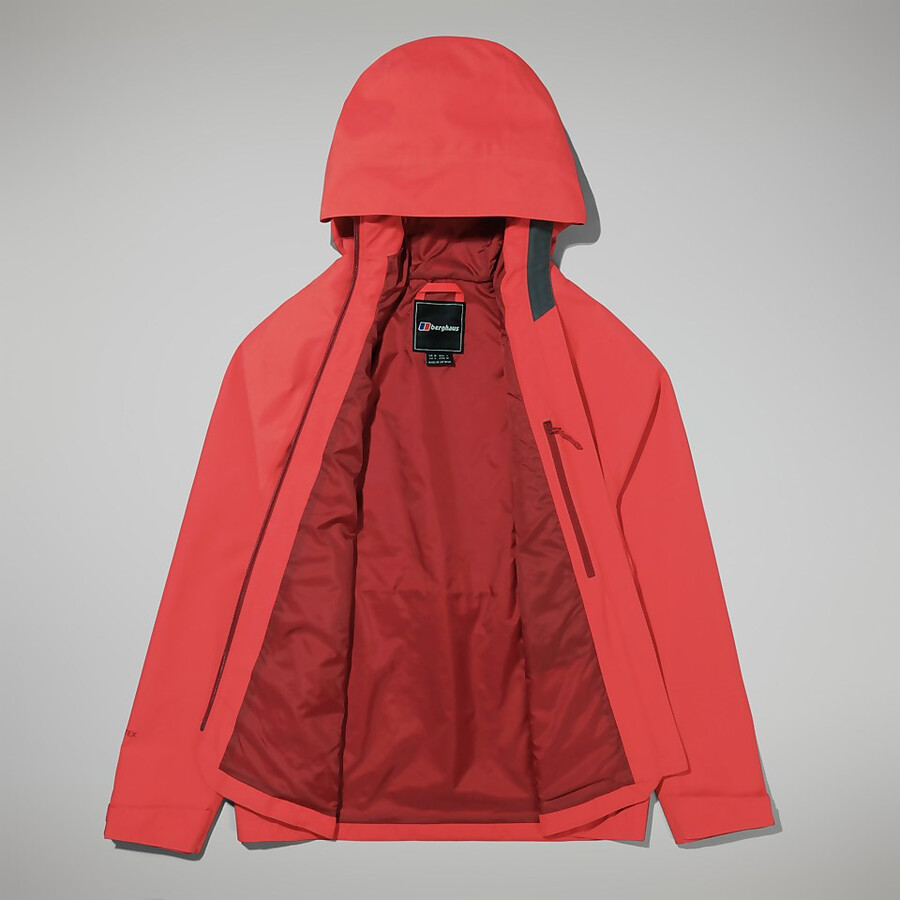 womens highraise gore-tex jacket - red berghaus