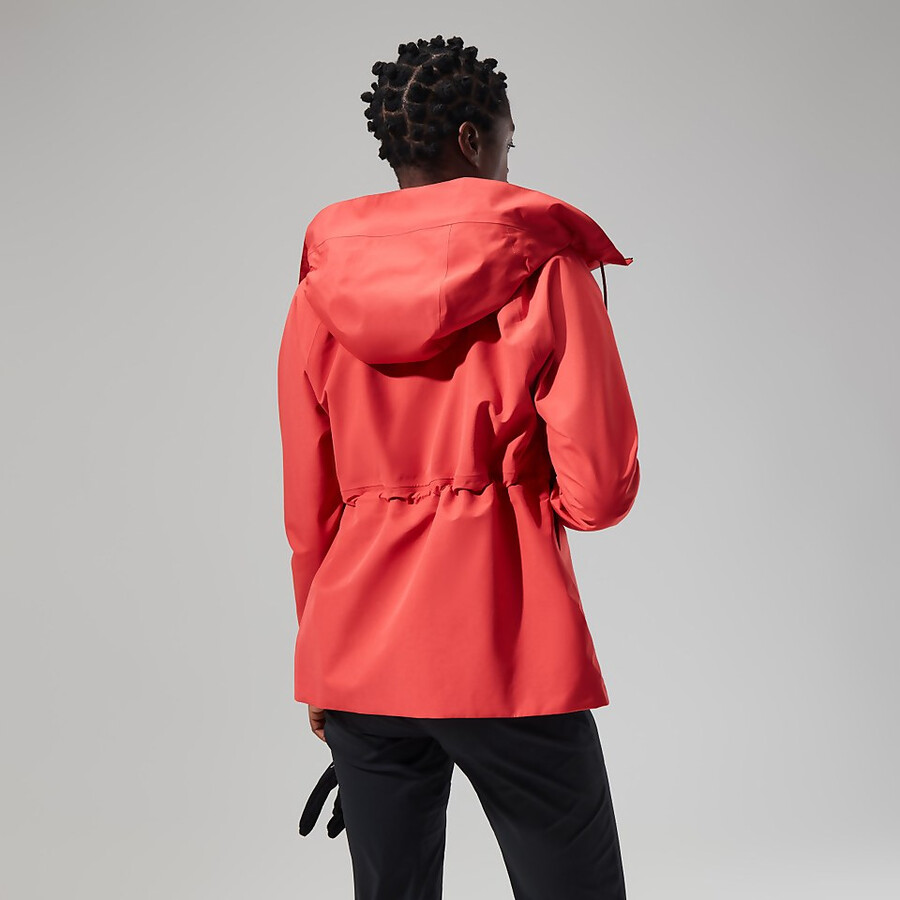 womens highraise gore-tex jacket - red berghaus