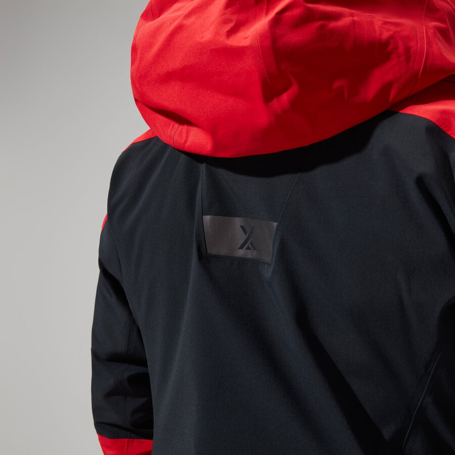 womens mtn guide gore-tex pro jacket - redblack berghaus