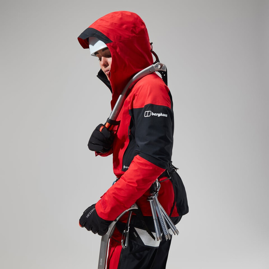 womens mtn guide gore-tex pro jacket - redblack berghaus