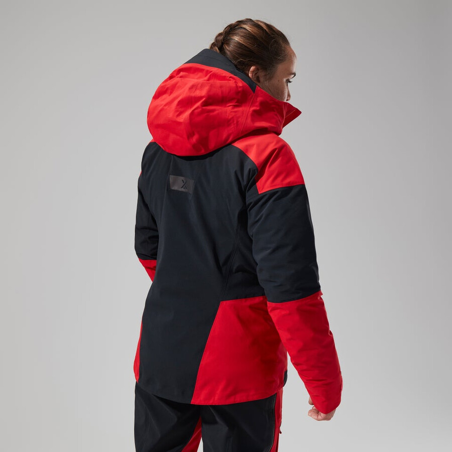womens mtn guide gore-tex pro jacket - redblack berghaus