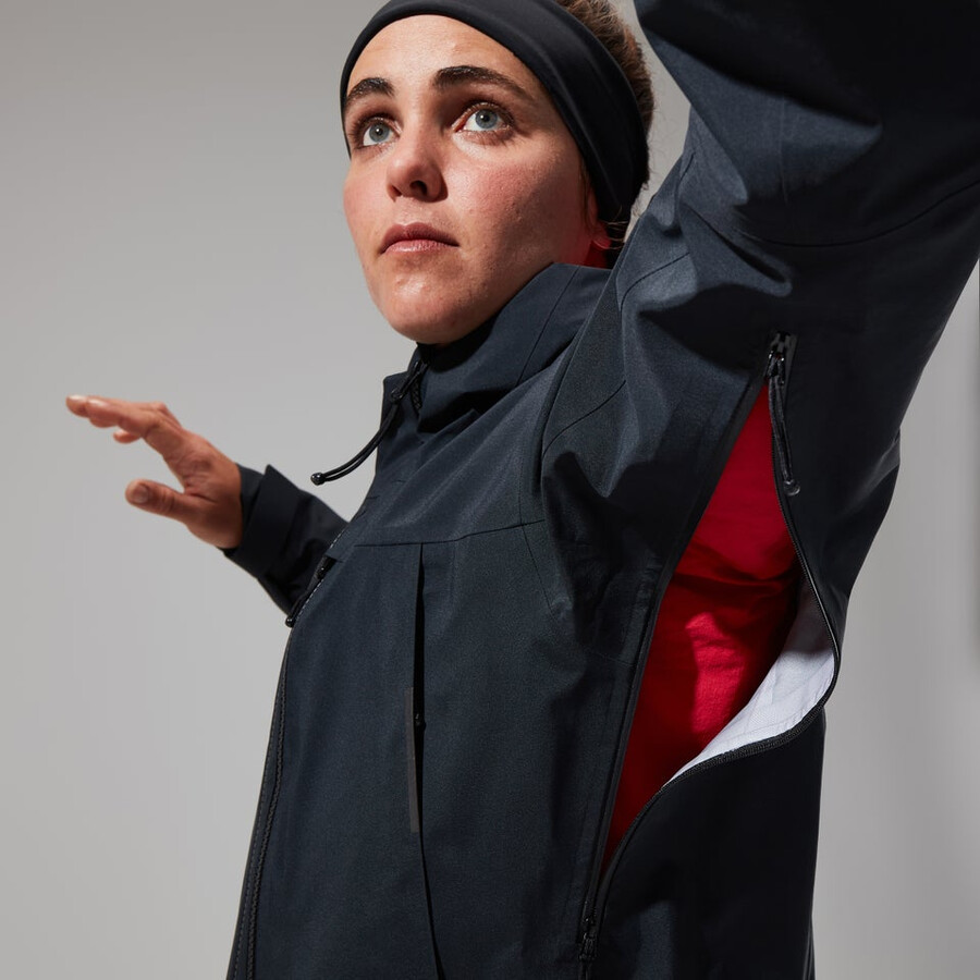 womens mtn seeker gore-tex jacket - black berghaus