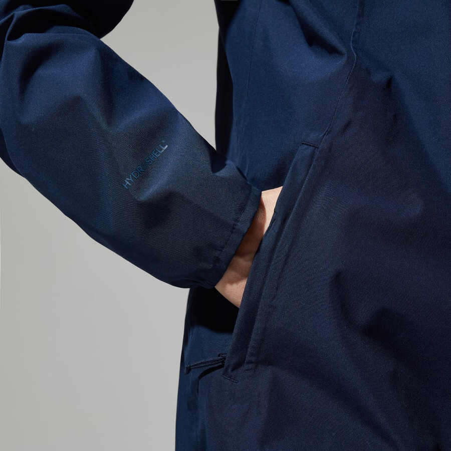 womens deluge pro 3.0 waterproof jacket - blue berghaus
