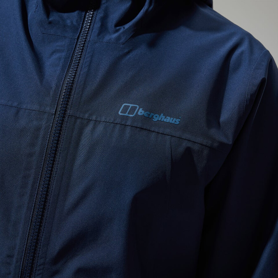 womens deluge pro 3.0 waterproof jacket - blue berghaus