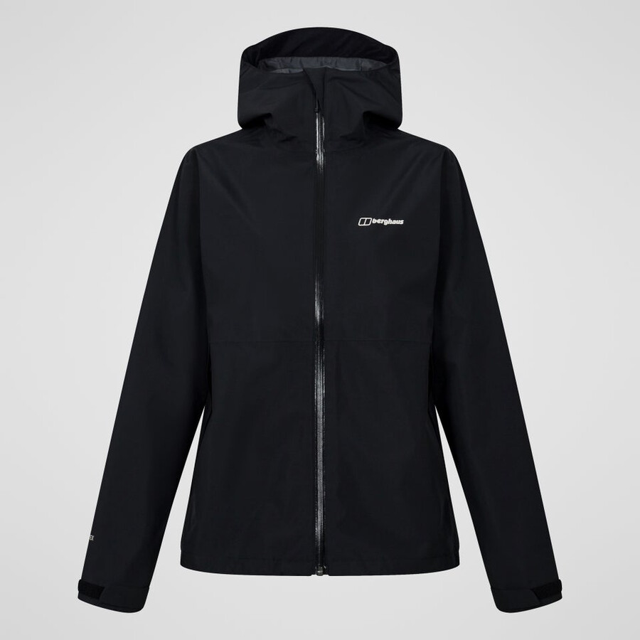 womens bramblfell interactive gore-tex waterproof jacket - black berghaus