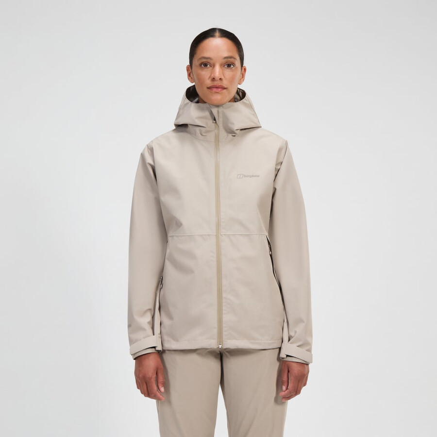 womens bramblfell interactive gore-tex waterproof jacket - grey berghaus