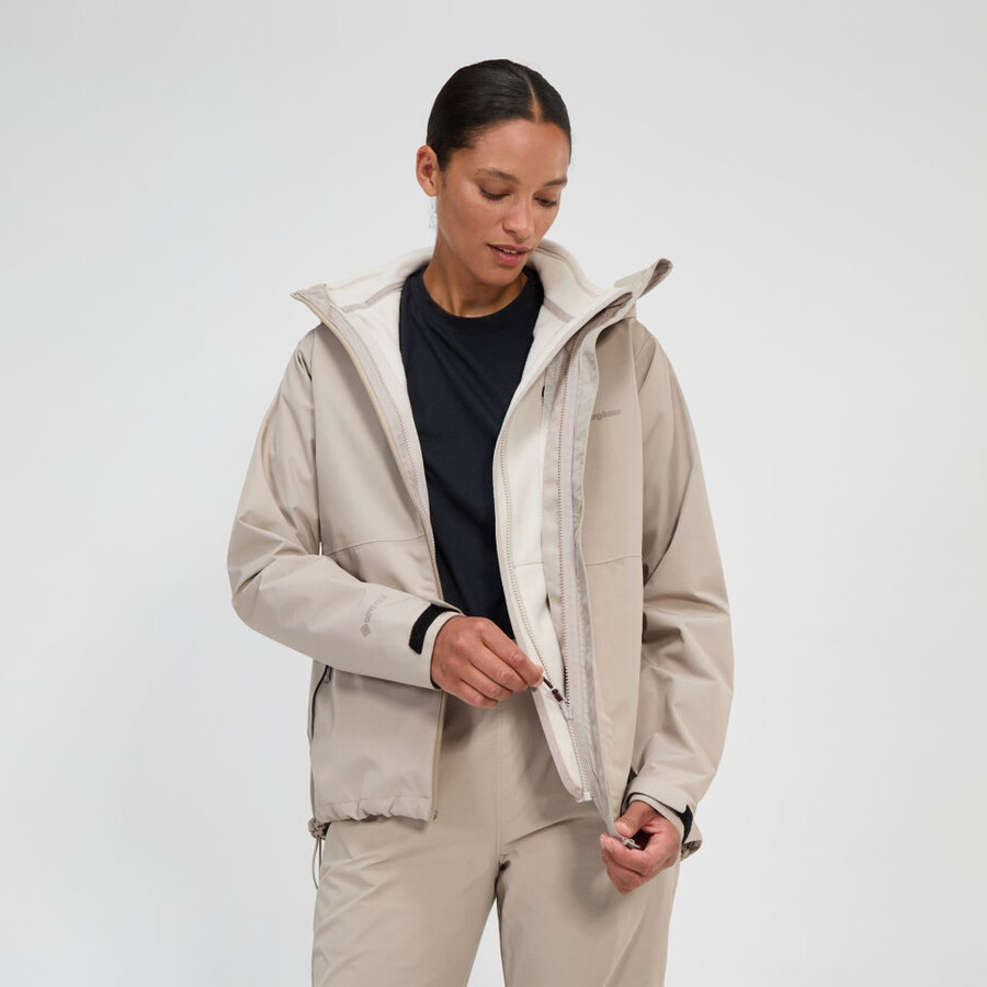 womens bramblfell interactive gore-tex waterproof jacket - grey berghaus