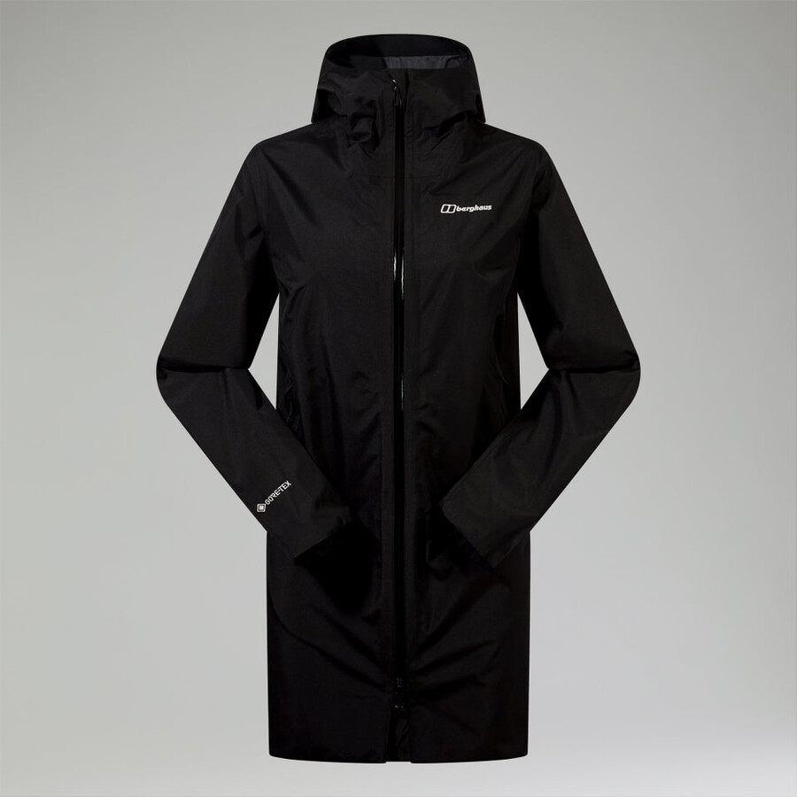 womens ashberry gore-tex waterproof jacket - black berghaus