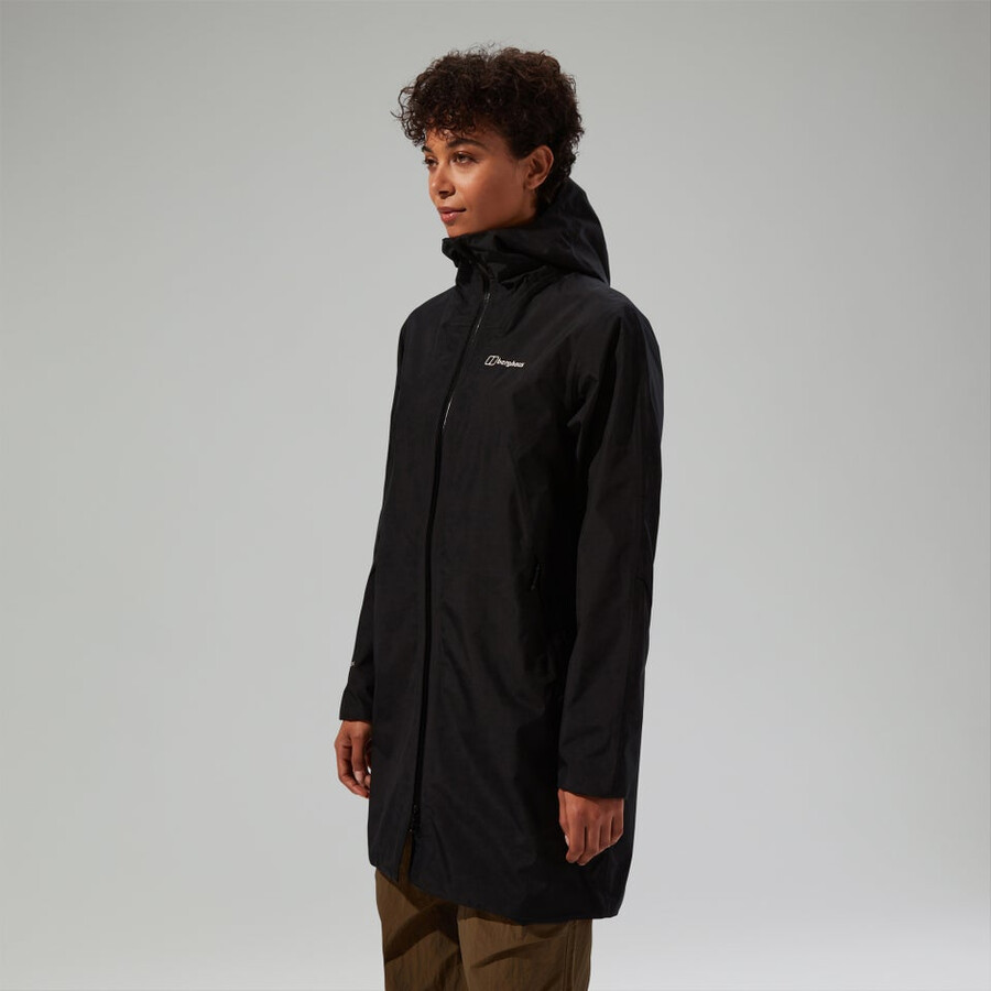 womens ashberry gore-tex waterproof jacket - black berghaus